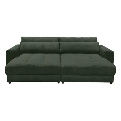 MID.YOU POHOVKA BIG SOFA, textil, kompozitní dřevo, tmavě zelená