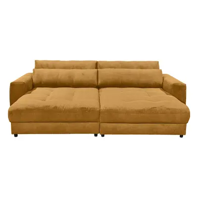 MID.YOU POHOVKA BIG SOFA, textil, kompozitní dřevo, žlutá