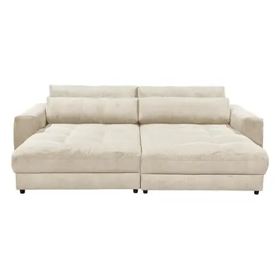 MID.YOU POHOVKA BIG SOFA, textil, kompozitní dřevo, krémová