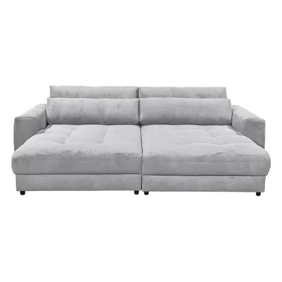 MID.YOU POHOVKA BIG SOFA, textil, kompozitní dřevo, světle šedá