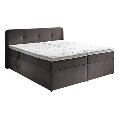 Carryhome POSTEL BOXSPRING, 180/200 cm, textil, šedá