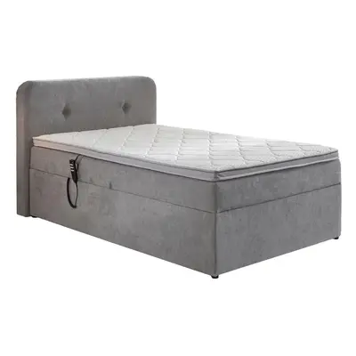 Carryhome POSTEL BOXSPRING, 100/200 cm, textil, světle šedá