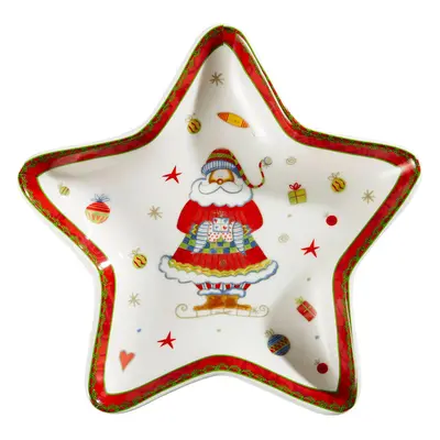 X-Mas SERVÍROVACÍ PODNOS, keramika, 17,8 cm