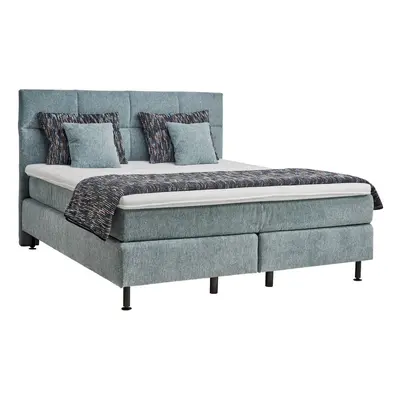 Beldomo - Sleep POSTEL BOXSPRING, 180/200 cm, textil, světle modrá