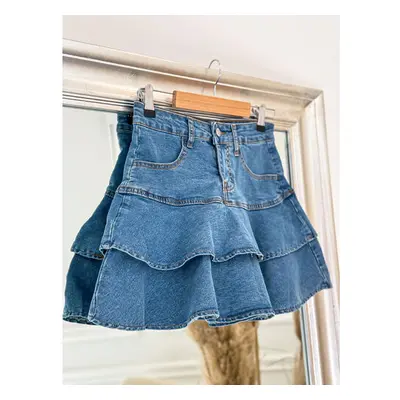 Denim mini sukňa MYSTIC+