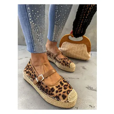 Leopardie sandále v štýle espadrille MAPIYA