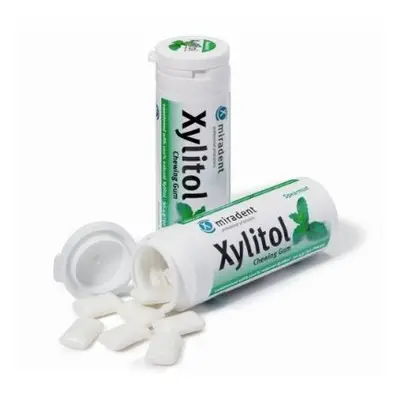 Miradent Xylitol žvýkačky spearmint, 30ks