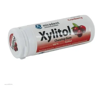 Miradent Xylitol žvýkačky brusinka, 30ks