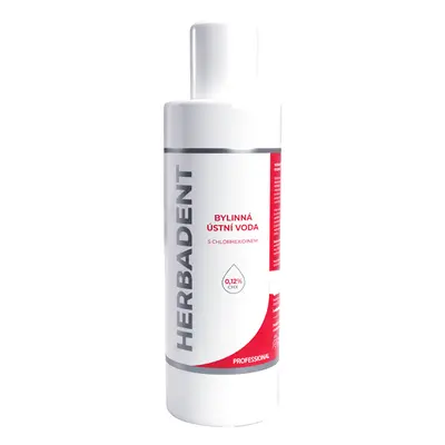 HERBADENT PROFESSIONAL bylinná ústní voda s CHX 0,12%, 240ml