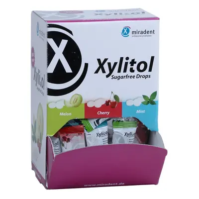 Miradent Xylitolové bombóny BOX (mix), 100ks