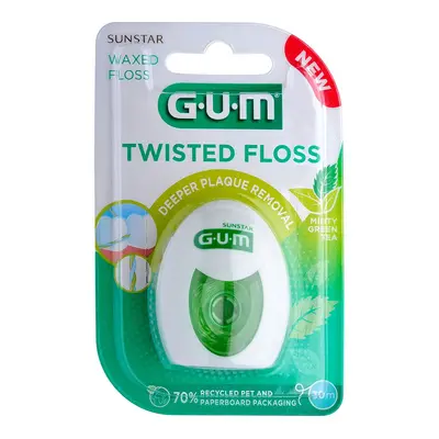 GUM Twisted Floss kroucená zubní nit (voskovaná), 30m