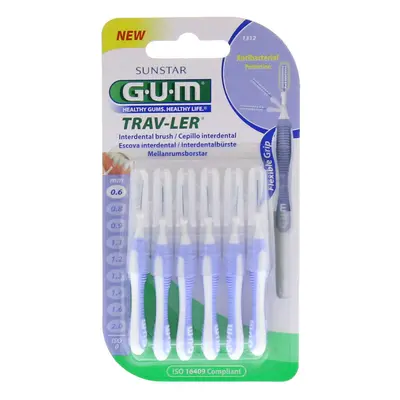 GUM Trav-ler mezizubní kartáčky 0,6 mm (světle fialové), 6ks