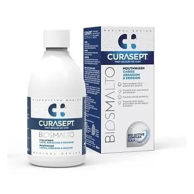 Curasept Biosmalto Caries Abrasion&Erosion ústní voda pro posílení zubní skloviny, 300 ml