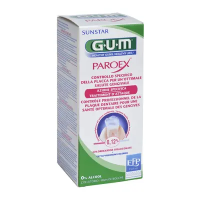 GUM Paroex ústní voda (CHX 0,12%), 300ml