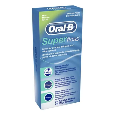 Oral-B SuperFloss zubní nit, 50 ks