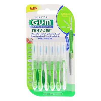 GUM Trav-ler mezizubní kartáčky 1,1 mm (zelené), 6ks