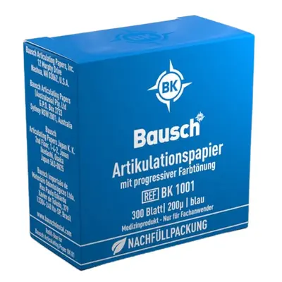 Bausch 200µ artikulační papír BK1001 (modrý), 300 ks