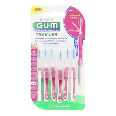 GUM Trav-ler mezizubní kartáčky 1,4 mm (růžové), 6ks