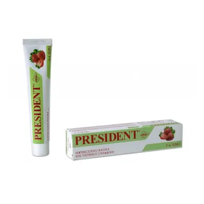 PresiDENT Kids dětská zubní pasta 3-6 let (jahoda), 50ml