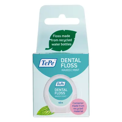 TePe Dental Floss zubní nit voskovaná (mint), 40m