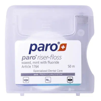 PARO Riser-Floss expandující zubní nit (mint + fluoridy), 50m