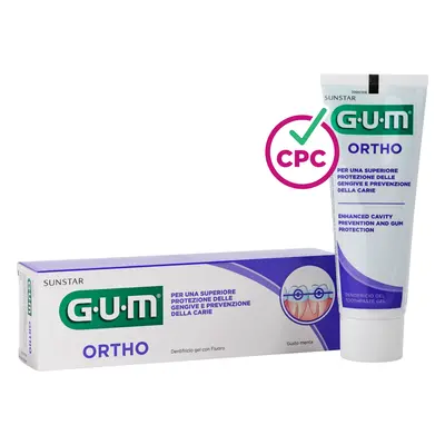 GUM Ortho zubní gelová pasta pro čištění s rovnátky, 75ml