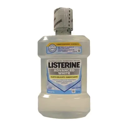 Listerine Advanced White Mild ZERO ústní voda, 1000 ml