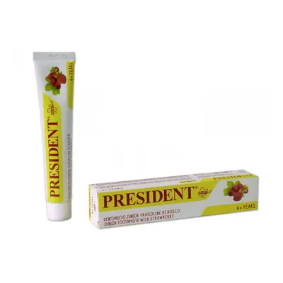 PresiDENT Junior dětská zubní pasta od 6 let (jahoda), 50ml