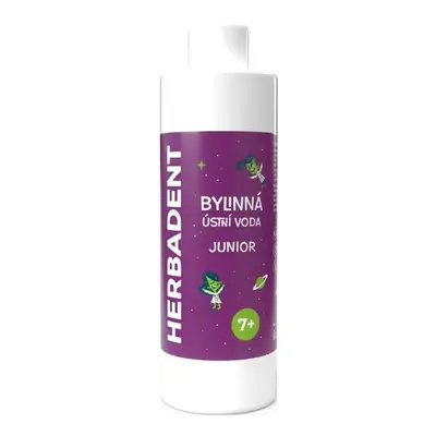 Herbadent JUNIOR Bylinná ústní voda SPEARMINT bez fluoridu, 240 ml