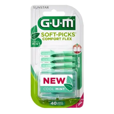 GUM Soft-Picks Comfort FLEX MINT (M), 40 ks