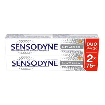 Sensodyne Extra Whitening zubní bělící pasta, 2x75ml