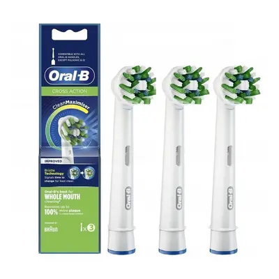 Oral-B CrossAction Clean CleanMaximiser EB 50-3RB náhradní kartáčky, 3 ks