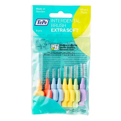 TePe SOFT mezizubní kartáčky MIX (0,45-1,1mm), 8 ks