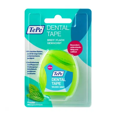 TePe Dental Tape zubní voskovaná PTFE páska (mint), 40m