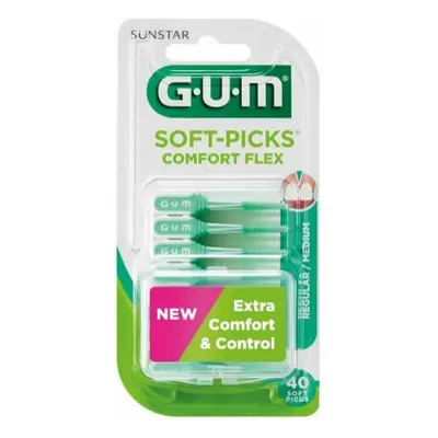 GUM Soft-Picks Comfort FLEX pogumovaná párátka (M), 40 ks