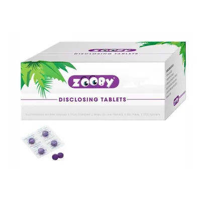 Zooby Plaque tablety na indikace plaku, 250ks