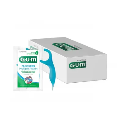 GUM Easy Flosser s mentolovou nití, 2x48ks