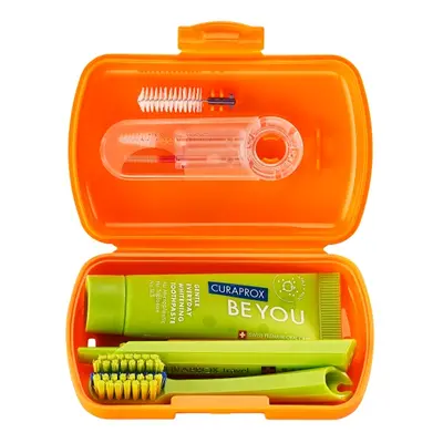 Curaprox Travel set ORTHO oranžový