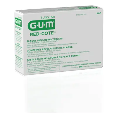 GUM Red Cote tablety pro indikaci zubního plaku (62x4ks), 248 ks