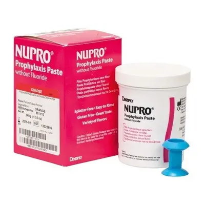 Dentsply NUPRO® polish STŘEDNÍ pasta bez fluoridu (pomeranč), 340g