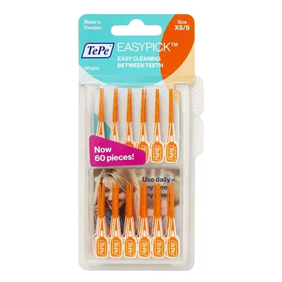 TEPE EasyPick dentální párátka XS/S (oranžová), 60ks