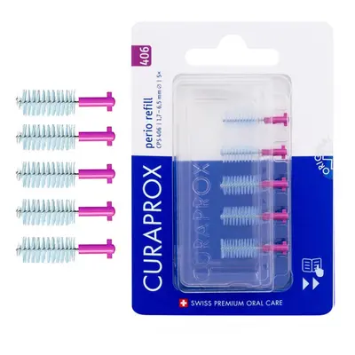 Curaprox CPS 406 Perio REFILL mezizubní kartáčky, 4ks (blistr)