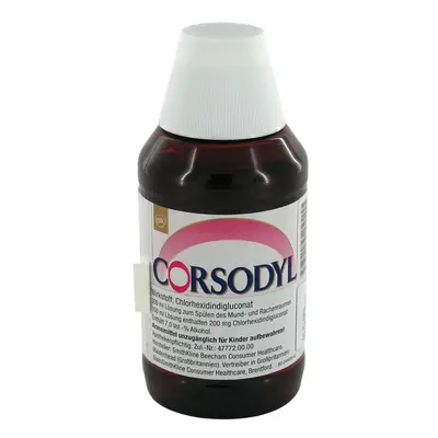 Corsodyl ústní voda 0,1% CHX, 200ml