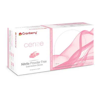 Cranberry Cerise Nitrile vyšetřovací nitrilové rukavice XS (5-6) růžové, 200ks