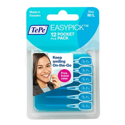 TEPE EasyPick dentální párátka M/L (modrá), 12ks