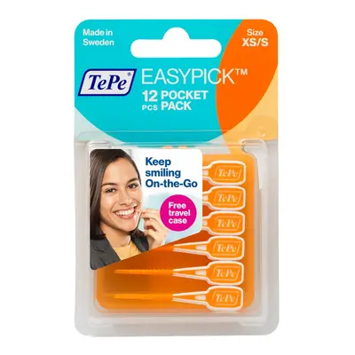 TEPE EasyPick dentální párátka XS/S (oranžová), 12ks