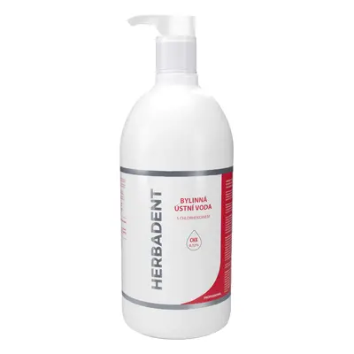 Herbadent PROFESSIONAL bylinná ústní voda s CHX (0,12%), 1000 ml