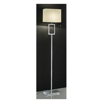 Stojací lampa 1x60W E27 chrom, výška 160cm, stínidlo 30x20x25cm - ORION