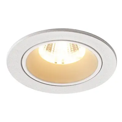 NUMINOS® DL S vnitřní LED zápustné stropní svítidlo bílá/bílá 2700 K 40° včetně listových pružin