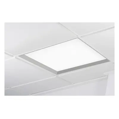 WINNER LED panel šedá 6000K mikroprisma PUSH 37W čtverec - KOHL-Lighting